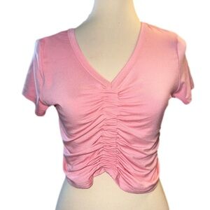 NWOT baby pink crop top medium